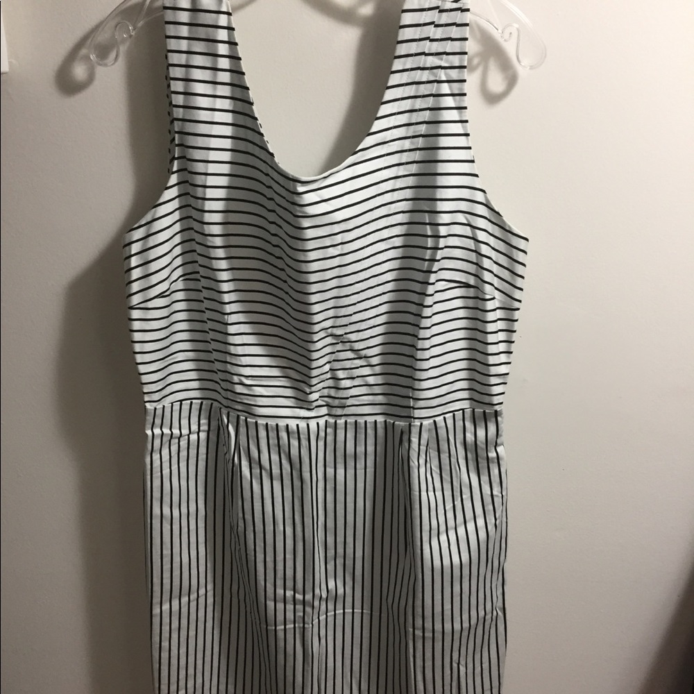 B&W Striped Dress from The Limited (Size 12)